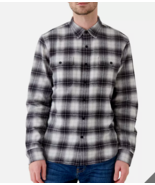 Lucky Brand Men&#39;s Button-Down Humboldt Woven Plaid Flannel Shirt Sz S GR... - $17.80 CAD