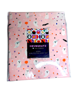 Novogratz Halloween Pink Ghost Bats Pumpkins Queen Size Sheet Set 100% C... - €42,33 EUR