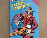 Where In The World Is Carmen Sandiego? Text by John Peel PB Book W/Cards... - $5.59