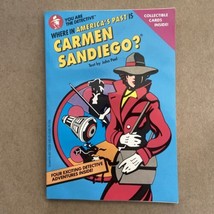 Where In The World Is Carmen Sandiego? Text by John Peel PB Book W/Cards 1991 - £3.79 GBP