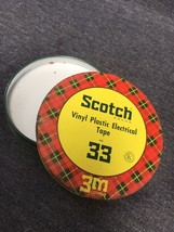 Vintage - Scotch Electrical Tape No. 33 Tin EUC - £3.86 GBP