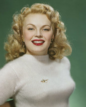 June Haver 1940&#39;S Rich Color Photo Sweater Girl Pin Up 8X10 Photo - £7.66 GBP