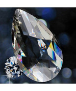 10Pcs Chandelier Glass Crystals Lamp Prisms Parts Hanging Drops Pendants 50mm - £7.88 GBP