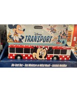 Disney Parks  Transport Minnie Mouse Diecast Bus Model NEW - $521.56 MXN