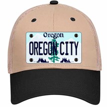 Oregon City Oregon Novelty Khaki Mesh License Plate Hat - £22.90 GBP