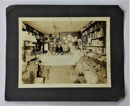 1926 Antique Baltimore Md Grocer&#39;s Shop Photograph W Advertising Signs - £54.56 GBP