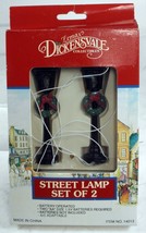 Lemax Vintage 2 Pc Victorian Lamp Street Village Accent Diorama Battery Operated - £11.09 GBP