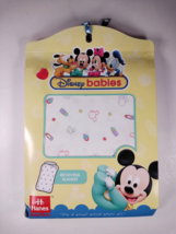 Vintage Disney Babies Hanes 1999 Super Soft Receiving Blanket Size 30&quot; x 40&quot; - £6.17 GBP