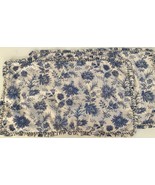 AUSTIN HORN Classic Two Blue and White Floral King Pillow Shams 20&quot; x 36&quot; - €36,43 EUR