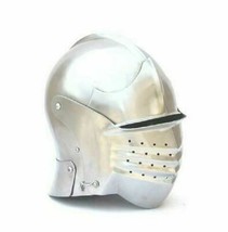 Medieval German Sallet Helmet Knight Wearable Armor preowned leather armor knigh - £94.80 GBP