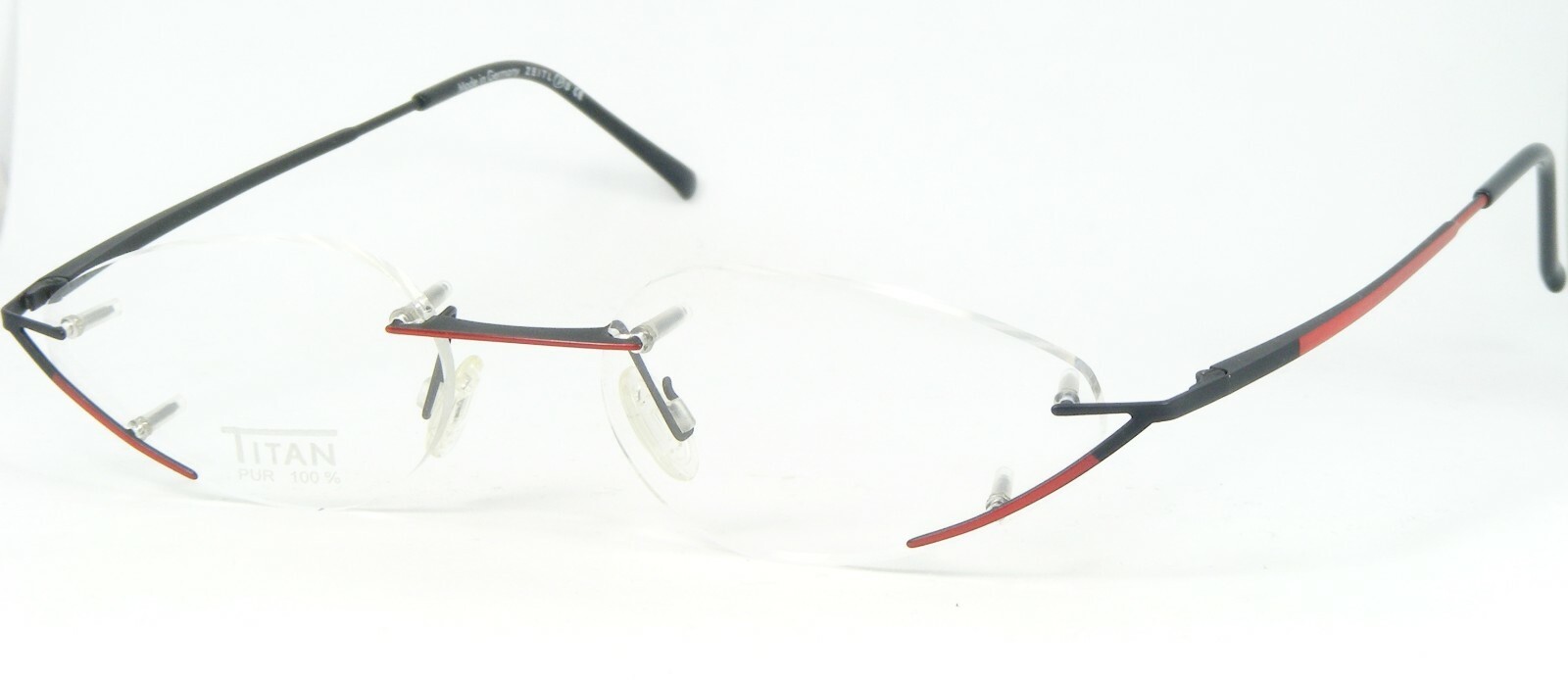 Gafas De Sol ZEITLOS Techno 2 Col.02 Rojo / Negro TITAN 52-17-140mm Alem... - $96.02