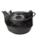 Vintage Cast Iron Tea Pot Kettle No. 8 Star Bird Spout Swivel Lid DISPLA... - £58.38 GBP