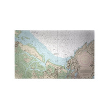 Betsy Drake 30 x 50 in. Essex Bay &amp; Essex River, MA Nautical Map Door Mat - $124.82 CAD