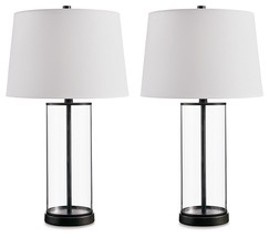 Wilmburgh - Clear / Bronze Finish - Glass Table Lamp (Set of 2) - £74.12 GBP