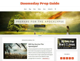 [New Design] Doomsday Prep Store Blog Website Business For Sale Auto Content - £73.64 GBP