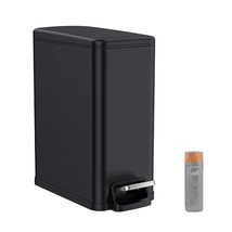 2.6 Gallon Small Trash Can With Soft Close Lid,Slim Rectangular Garbage Can With - £57.70 GBP