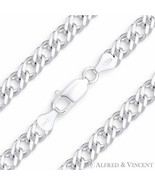 5.5mm Rombo Italian Chain Double-Curb Link Anklet in .925 Italy Sterling... - $1,259.96 MXN