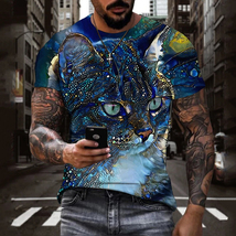 Cat Kitty Kitten Psychedelic Art Hipster T-Shirts tees cat lover - £12.77 GBP