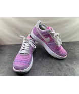Nike Air Force 1 Sneakers Women 10.5M Crater Flyknit Running Shoes Pink ... - £37.10 GBP