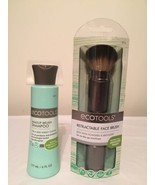 Lot Of Two Makeup Brush Shampoo Cleansing 6 Oz and One retractable Face ... - £12.90 GBP