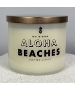 Bath &amp; Body Works White Barn Aloha Beaches Jar Candle 14.5 oz Mahogany C... - £35.57 GBP