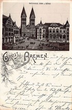 Bremen GERMANY~RATHAUS-DOM-BORSE~1899 Photo Postcard - £8.64 GBP