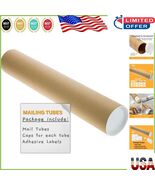 Kraft Extra Thick Poster Tubes - Secure, Reusable, and Multi-Purpose Sto... - $26.56 CAD