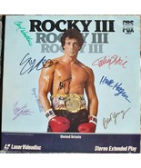 ROCKY III LAZER DISC SIGNED X8 - Sylvester Stallone, Talia Shire, Hulk H... - $1,571.49 CAD