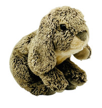 Toys R Us Bunny Rabbit Plush Realistic Stuffed  2012 Comfort Cuddle Frosted - $24.30