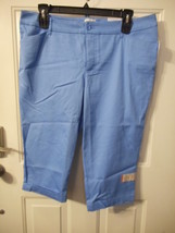 Women&#39;s St. John&#39;s Bay Secretly Slender Capri Pants Size 18 Marina Azure... - £17.77 GBP