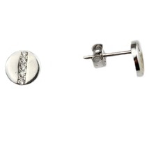 Women&#39;s 925 Sterling Silver Cubic Zirconia Rhodium Earrings - DA135 - £10.52 GBP