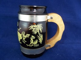 Siesta Ware Puerto Rico Brown Glass Collectible Souvenir Mug - $7.75