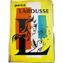 Vintage 1961 Petit Larousse French Illustrated Dictionary Encyclopedia Book HCDJ - £22.00 GBP
