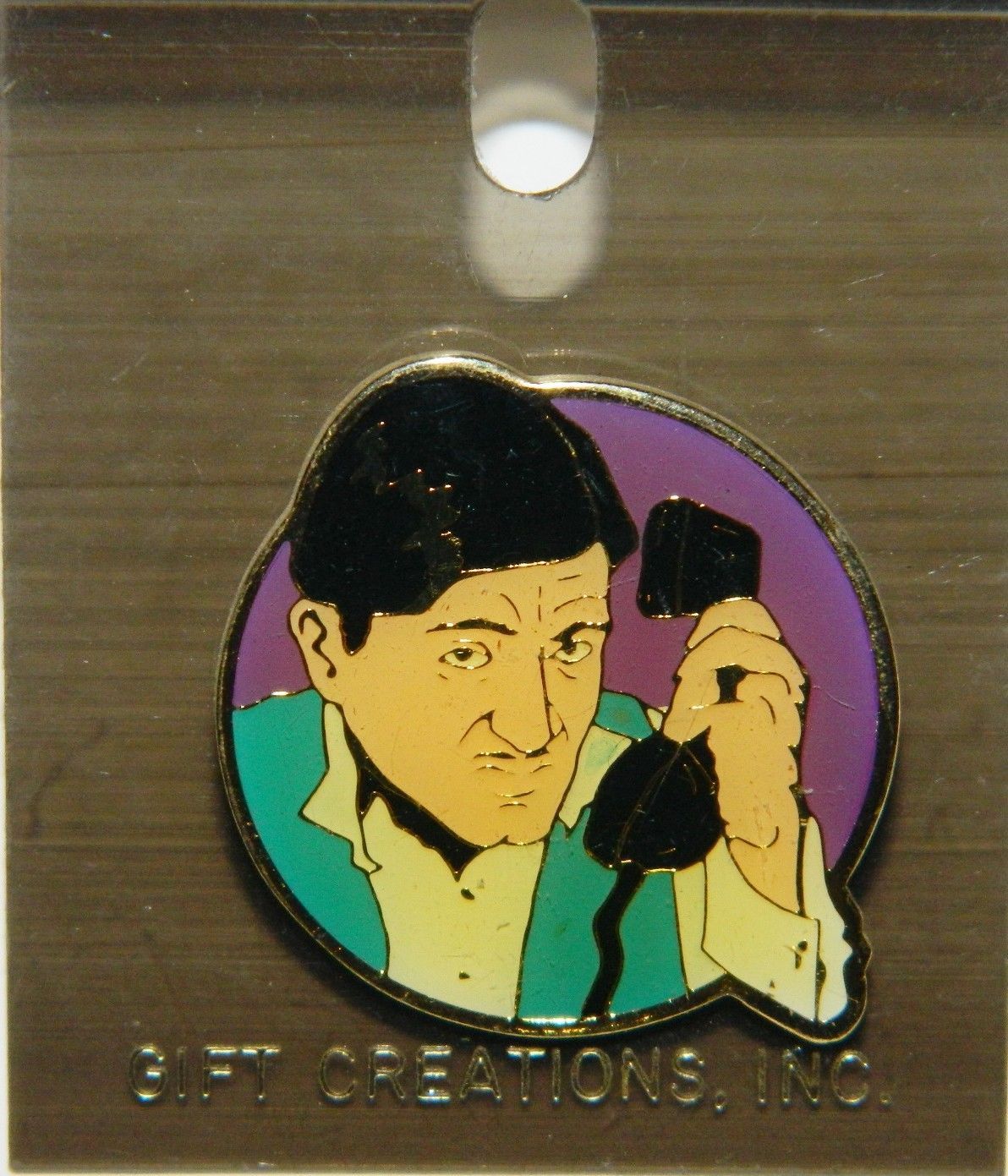 Primary image for Dick Tracy Movie Big Boy On The Phone Image Enamel Metal Pin 1990 NEW UNUSED