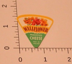 Vintage Wallflower Processed Cheese Label  - $3.95