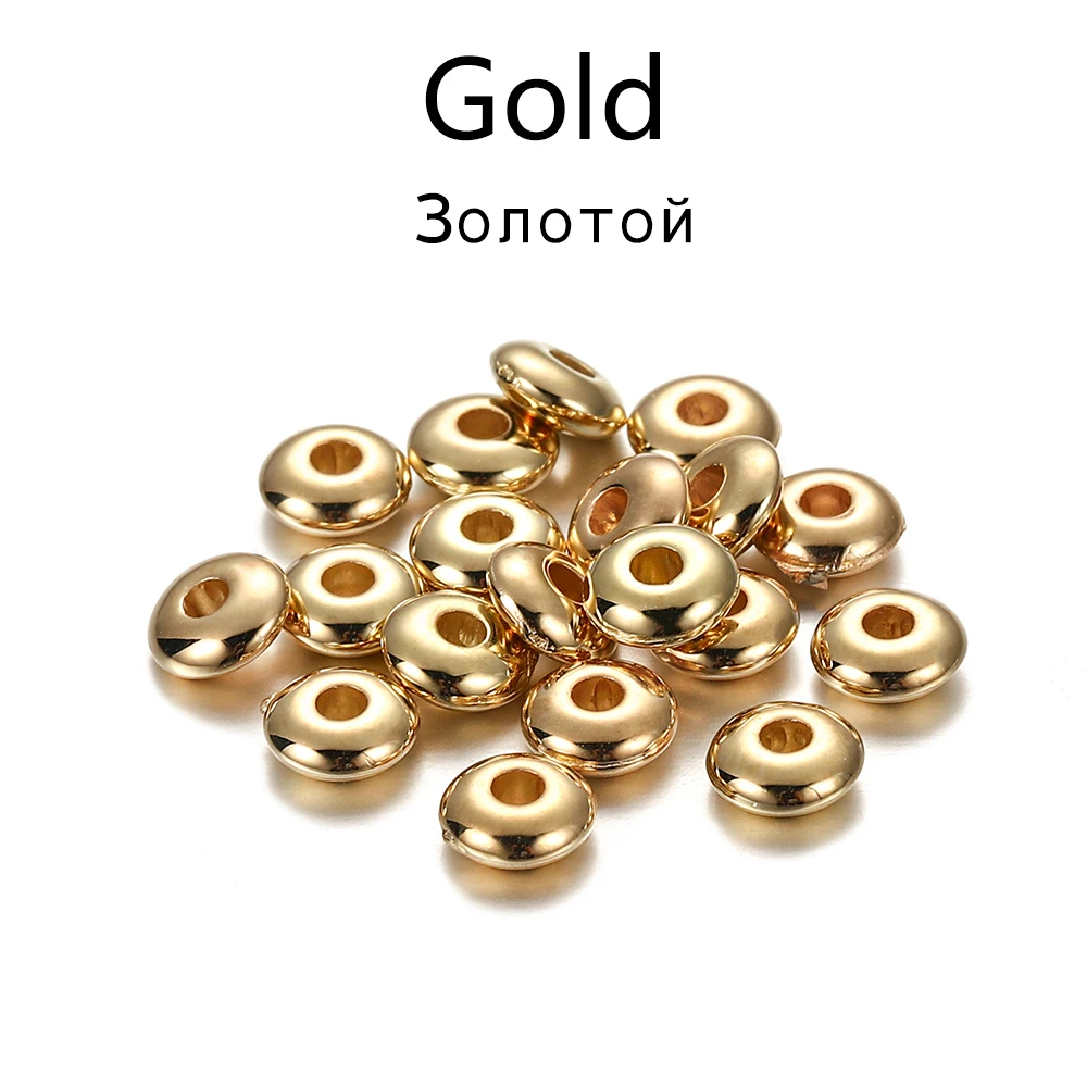 200-400pcs/lot 5 6mm CCB Charm Spacer Beads Wheel Bead Flat Round Loose Beads Fo - £90.39 GBP