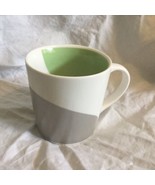 2005 Starbucks Coffee Mug- Swirl Curves Green &amp; Metallic Silver - 12 oz MCM - £11.33 GBP