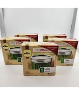 5 Boxes (60 Lids) Kerr Wide Mouth Jar Lids Sure Tight for Canning Preser... - $560.30 MXN