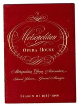 DIE WALKUERE Metropolitan Opera Program 1946 Helen Traubel Lauritz Melch... - £23.33 GBP