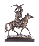 Bronze Sculpture: Rider With Falcon – A Masterpiece Of Craftsmanship - £839.90 GBP