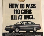 Vintage Ford Mercury sable Print Ad Advertisement PA4 - $6.92