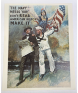 Vintage  “Don’t Read American History, Make It!” WWI Reproduction Poster... - $25.76 CAD