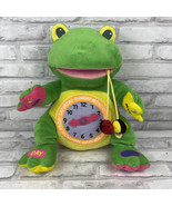 Aurora Baby Frog Plush Sensory Learning Time Clock Day Night Days Of Wee... - £16.95 GBP