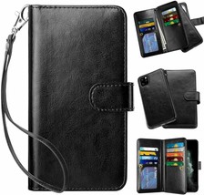 For iPhone 11 Pro Max 6.5&#39; Case Wallet Cover 2in1 Detachable Magnetic PU Leather - £7.91 GBP