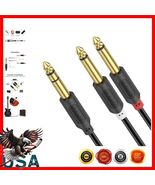 6 Feet Gold Plated Y Splitter Cable - 1/4 Inch TRS to 2 Mono Outputs for... - $350.61 MXN