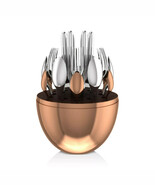 Set di posate Christofle Silver-Plated &amp; Rose Gold-Mood 24 pezzi - €2.304,87 EUR