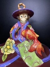 Tracy Porter Katsina Tureen Monkey And Fish Hand Painted Retired Series. - $118.77