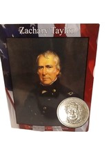 US 2009 Zachary Taylor Satin Dollar Coin Edge Lettering With Presidential Book - $18.49