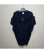 Sweet Romeo Hooded Sweater Cardigan black SZ L NEW - $1,432.08 MXN
