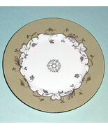 Beyrand Limoges Wedgwood Accent Plate 9" Taupe Platinum Vine Flourish Pr... - $21.68